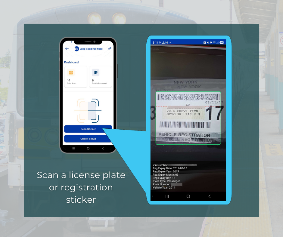 demonstration of how more details are autopopulated through the registration sticker scan